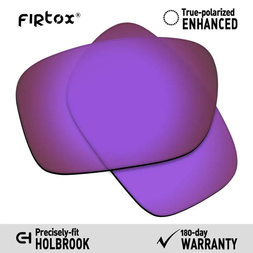 Firtox True UV400 polariserade ersättningslinser för Oakley Holbrook OO9102-solglasögon (endast kompatibla linser) - flera färger