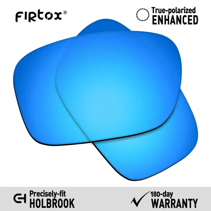 Firtox True UV400 polariserade ersättningslinser för Oakley Holbrook OO9102-solglasögon (endast kompatibla linser) - flera färger