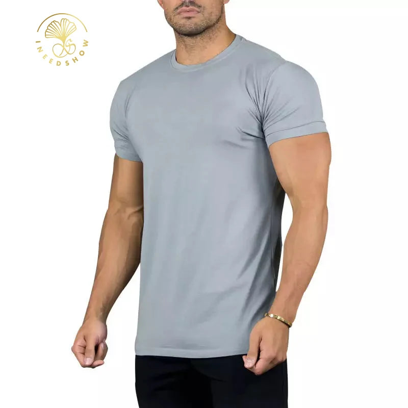 Eco- Friendly High Quality Running Tops Gym Wear Sports Wear Manufacturers Custom Bamboo Shirts Clothing for Men