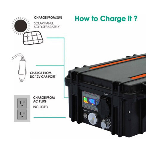 Estación de energía portátil tipo carrito de alta potencia de 3000Wh, generador solar, UPS, herramientas eléctricas, suministro de energía para exteriores