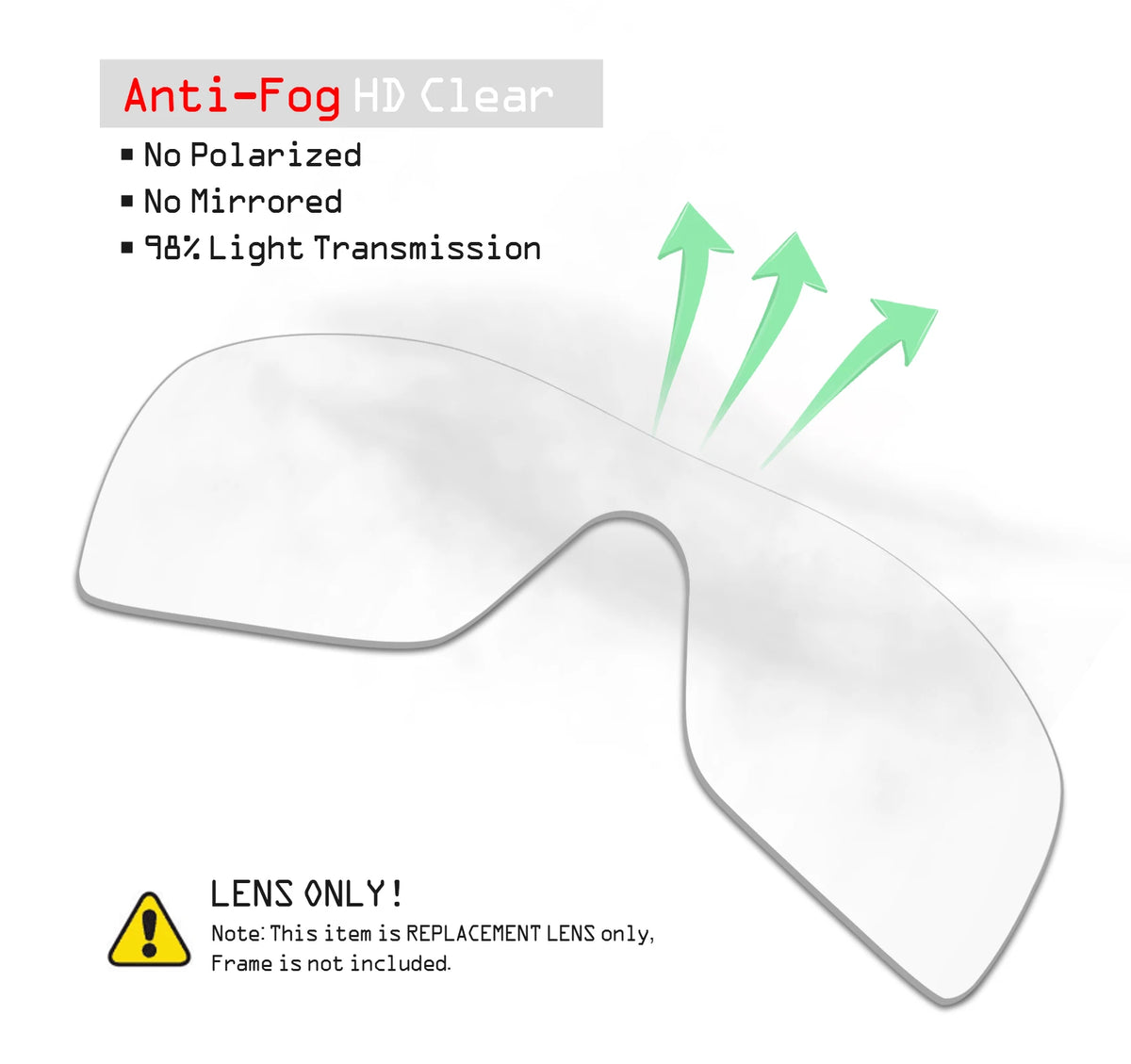 SmartVLT Polarisierte Ersatzgläser für Oakley Batwolf Sonnenbrillen - Mehrere Optionen