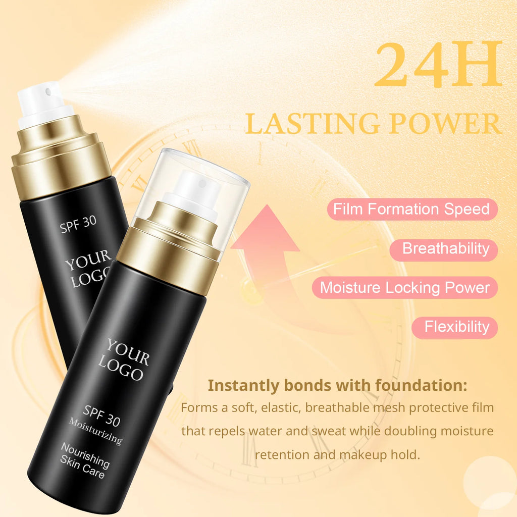 Spray fijador de maquillaje resistente al agua con FPS y control de grasa 100ml