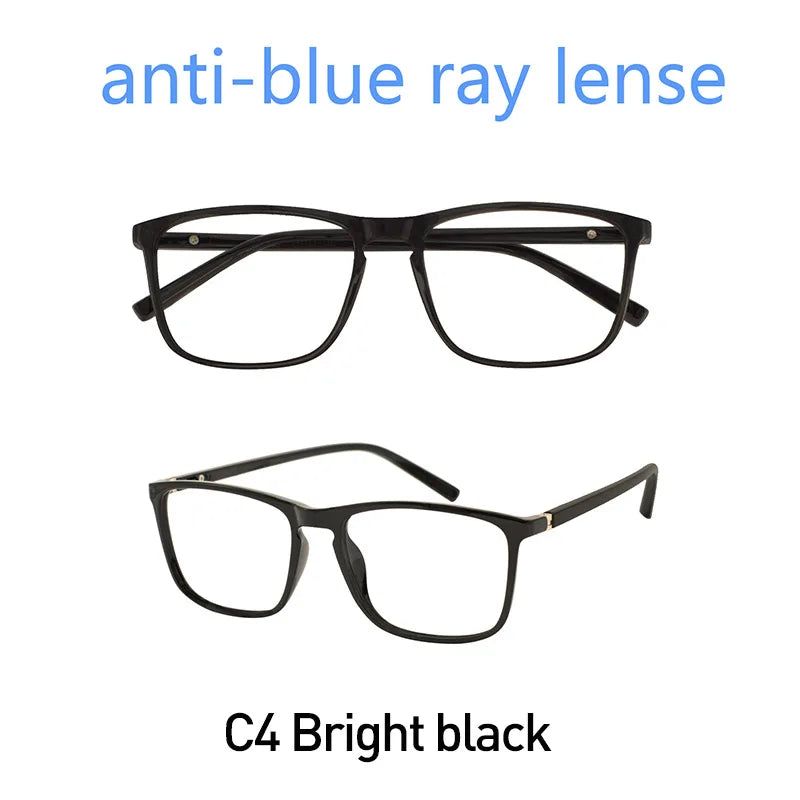 Blue Light Blocking Reading Glasses Men Transparent Computer Eyeglasses Reading Magnifying Eyewear Presbyopic Diopters +1.0 +2.5