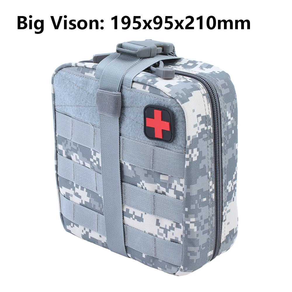 Bolsa de primeros auxilios TACTIFANS, parche, sistema Molle, gancho y bucle, kit médico táctico anfibio, EMT, emergencia, EDC, botiquín de supervivencia IFAK de desprendimiento rápido