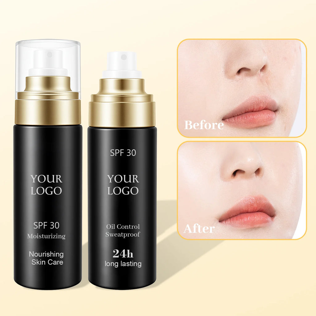 Spray fijador de maquillaje resistente al agua con FPS y control de grasa 100ml