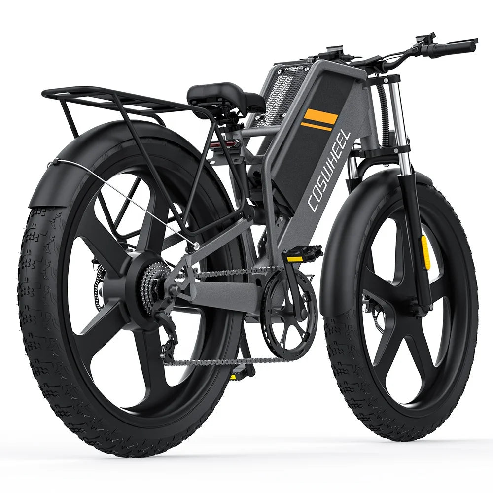 Nueva bicicleta eléctrica plegable ligera COSWHEEL T26, 48V 15Ah 25Ah, 750W 1000W 1500W, bicicleta eléctrica de 26 pulgadas