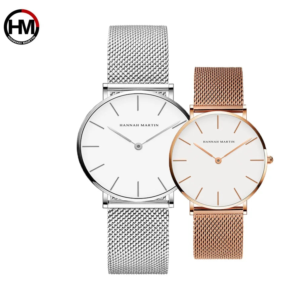 Couple Watches Simple 1 Set Watch Casual Fashion Steel Mesh Steel Waterproof Luxury Brand Sport Watch Relogio Masculino