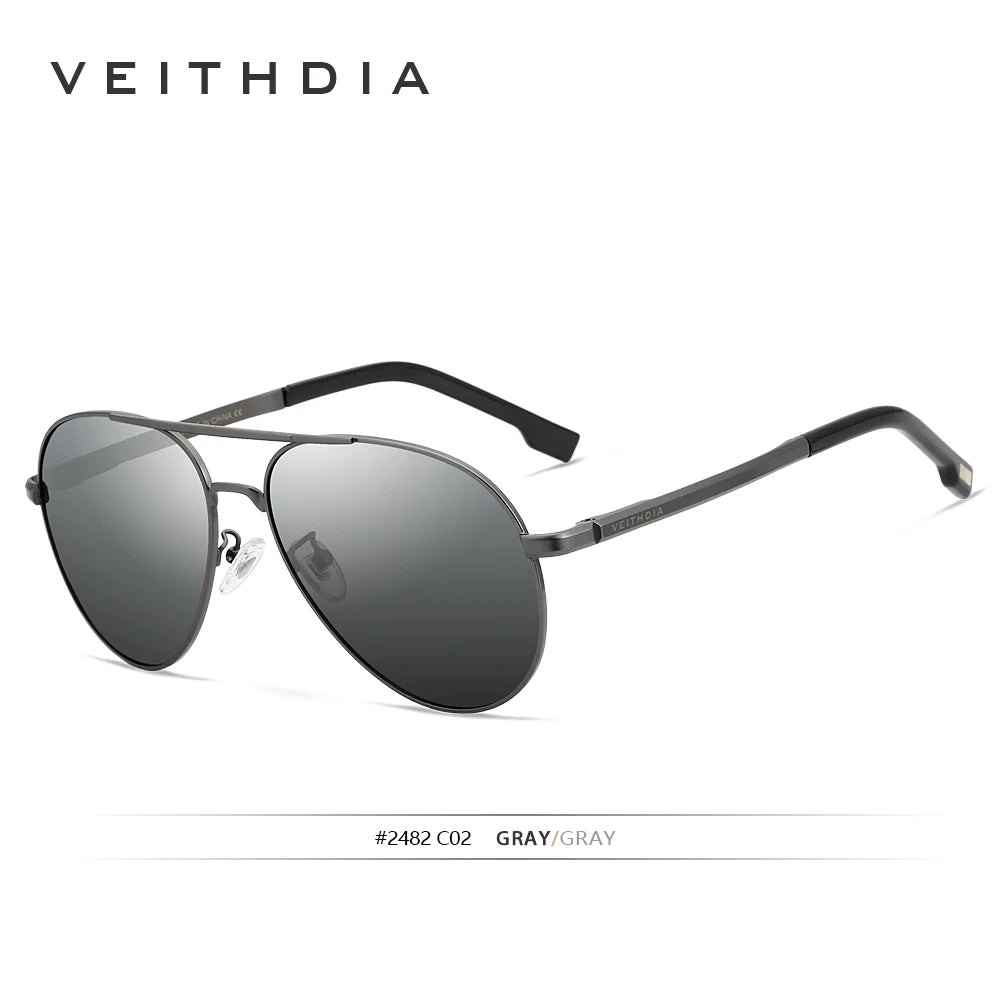 VEITHDIA Men's Sunglasses Fashion Brand Designer Driving Polarized UV400 Lens Outdoor Male Sun Glasses Sports Eyeglasses  1306