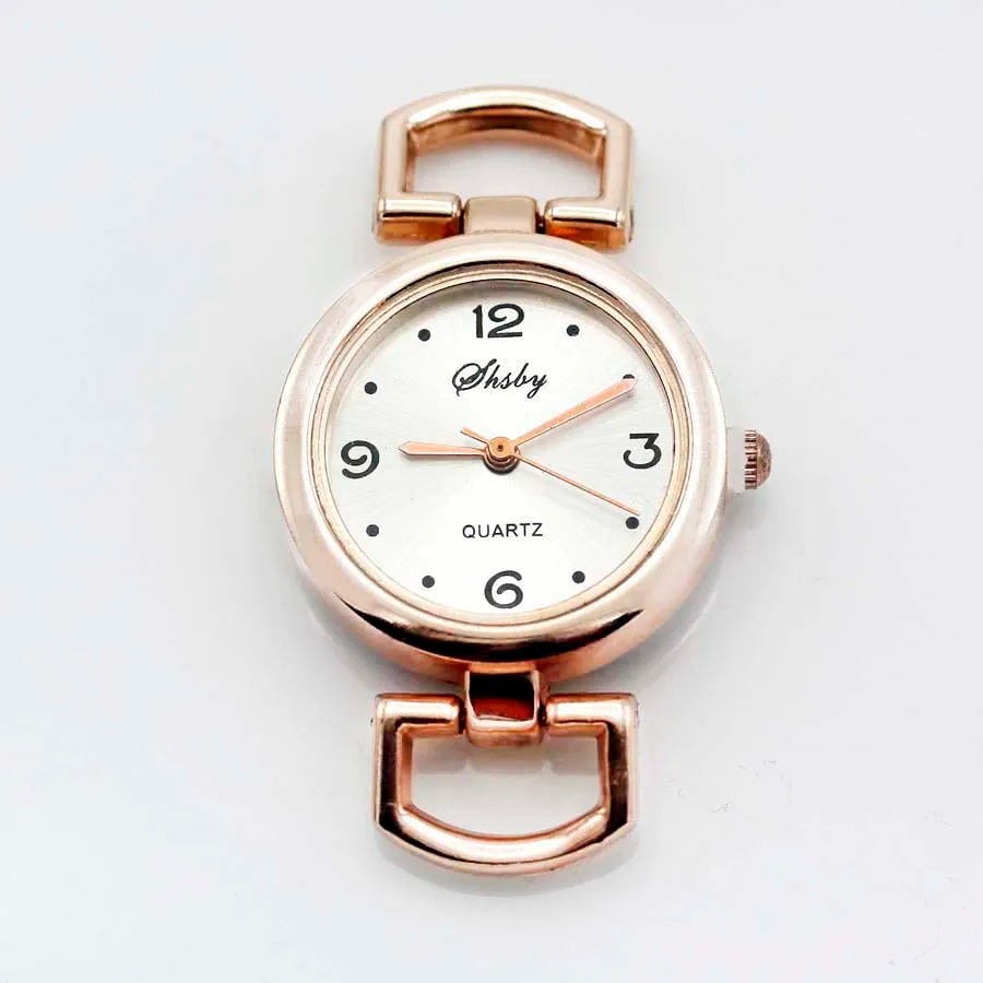 Esfera de reloj de oro rosa con números romanos para manualidades, accesorio para reloj, venta al por mayor