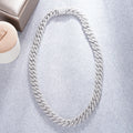 Starsgem 14k Gold Necklace Customized Jewelry Round Moissanite Cuban Link Chain 14k Solid Gold Necklace