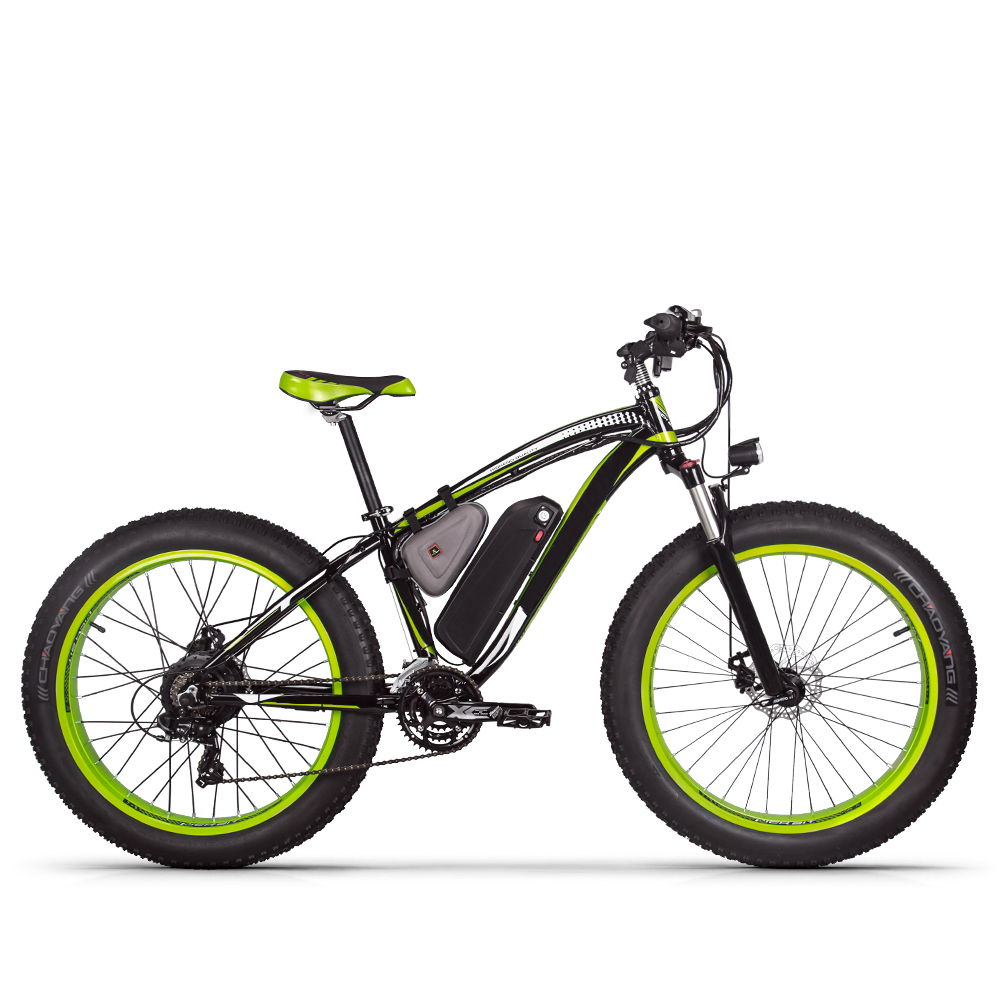 Bicicleta eléctrica RICH BIT RT-022, 48V 17Ah, batería de litio, neumático ancho de 4.0", bicicleta de montaña, crucero para nieve y playa, con acelerador