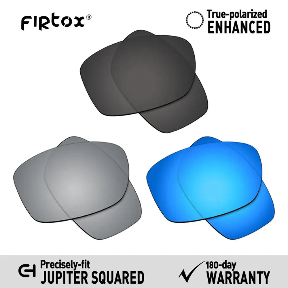 Wymienne soczewki polaryzacyjne Firtox True UV400 do okularów przeciwsłonecznych Oakley Jupiter Squared OO9135 (tylko kompatybilne soczewki) - Wiele opcji