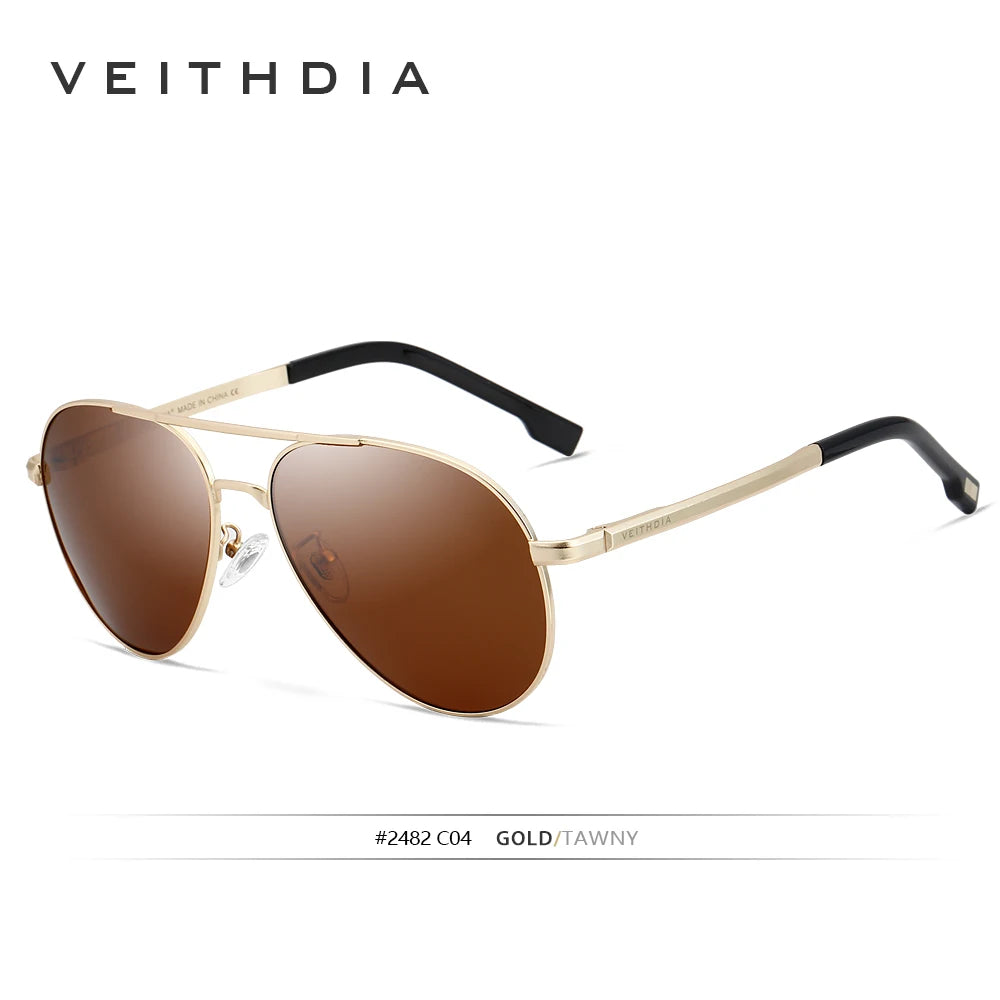 VEITHDIA Men's Sunglasses Fashion Brand Designer Driving Polarized UV400 Lens Outdoor Male Sun Glasses Sports Eyeglasses  1306