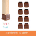 8PCS Thick Rubber Chair Leg Protector Covers Felt Bottom Furniture Pads Floor Protectors Caps to Reduce Noise and Prevent Scratc