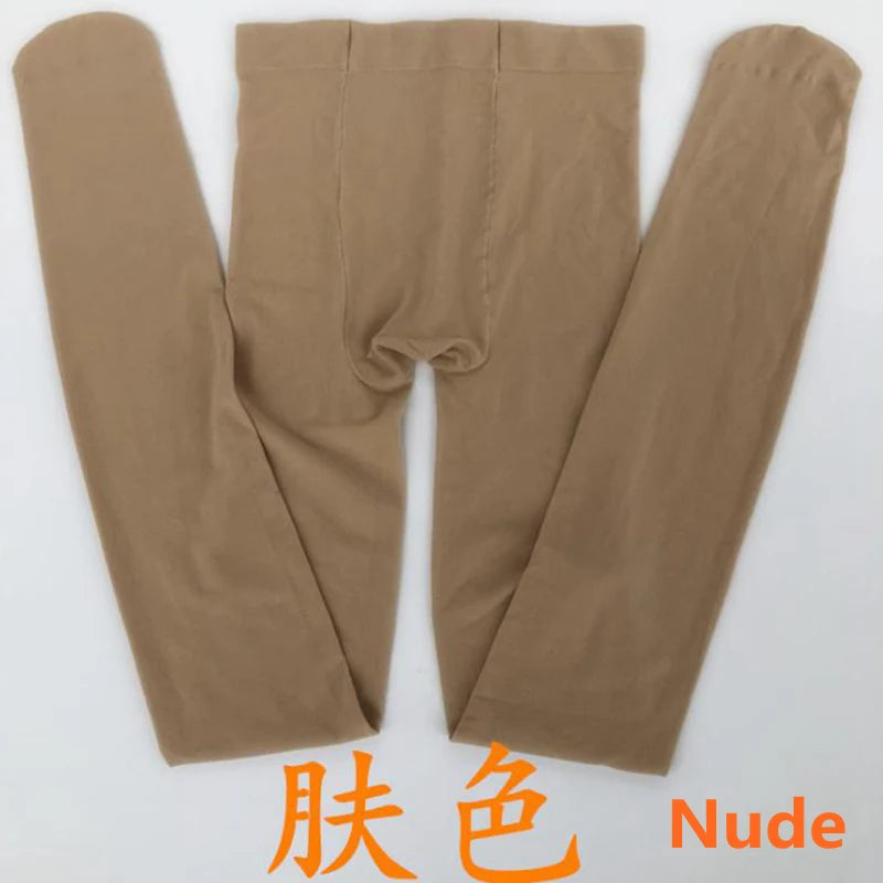Women 80D Velvet Multi Colored Girls Stockings Anti-Hook Footless Tights Stocking Dance Pantyhose Female Winter