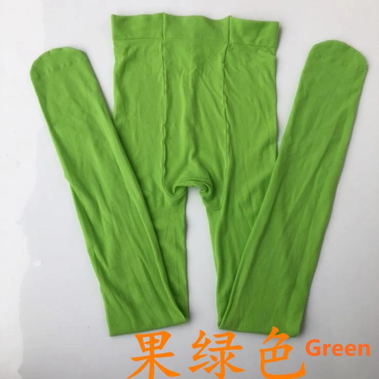 Women 80D Velvet Multi Colored Girls Stockings Anti-Hook Footless Tights Stocking Dance Pantyhose Female Winter