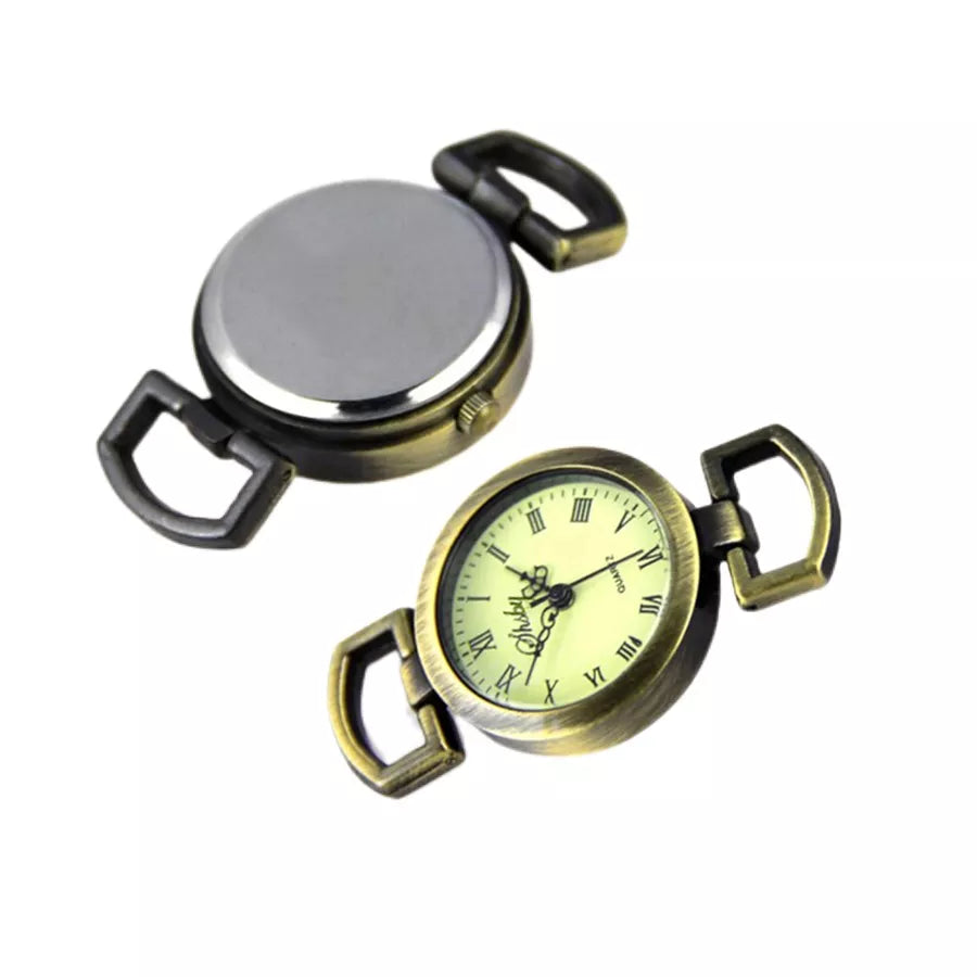 Esfera de reloj de bronce antiguo con números romanos para manualidades, núcleo de reloj de mesa, accesorios de reloj, venta al por mayor