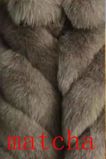 Pink Java QC19020  New Arrival Hot Sale  Real Fox Fur Coat Genuine Fur Jacket Women Coat Winter Thick Fur Real Leather