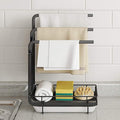 Black Coating Kitchen Towel Drainer Rack Organization Kitchen Sponge Holder for Kitchen Sink
