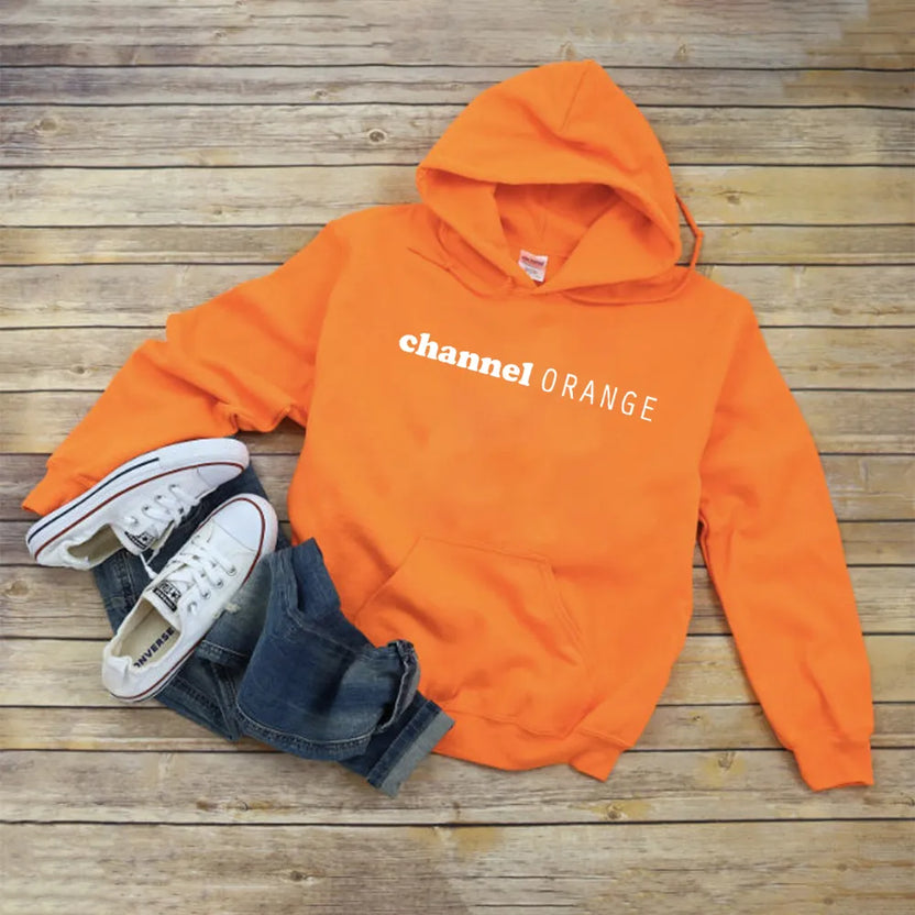 Bluza z kapturem inspirowana Channel Orange, grafika Franka Oceana, bluza z kapturem Channel Orange, bluzy Blond, bluza z kapturem w stylu vintage, bluzy streetwearowe