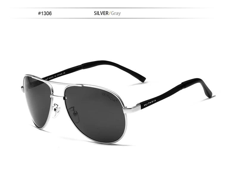 VEITHDIA Men's Sunglasses Fashion Brand Designer Driving Polarized UV400 Lens Outdoor Male Sun Glasses Sports Eyeglasses  1306