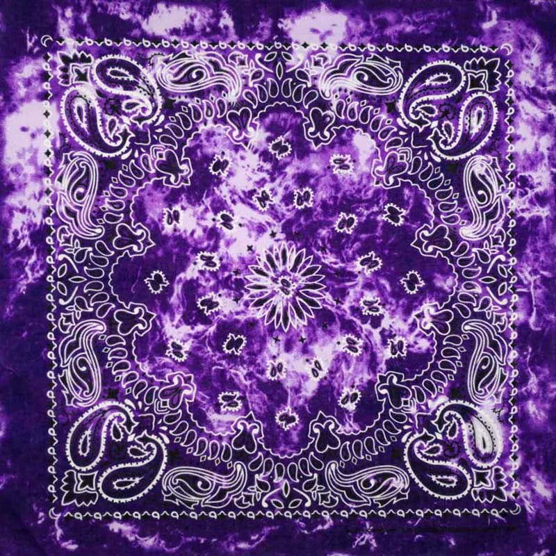 New Fashion Hip Hop 100% Cotton Bandana Square Scarf 55cm*55cm Black Red Paisley Headband Printed for Women/Men/Boys/Girls