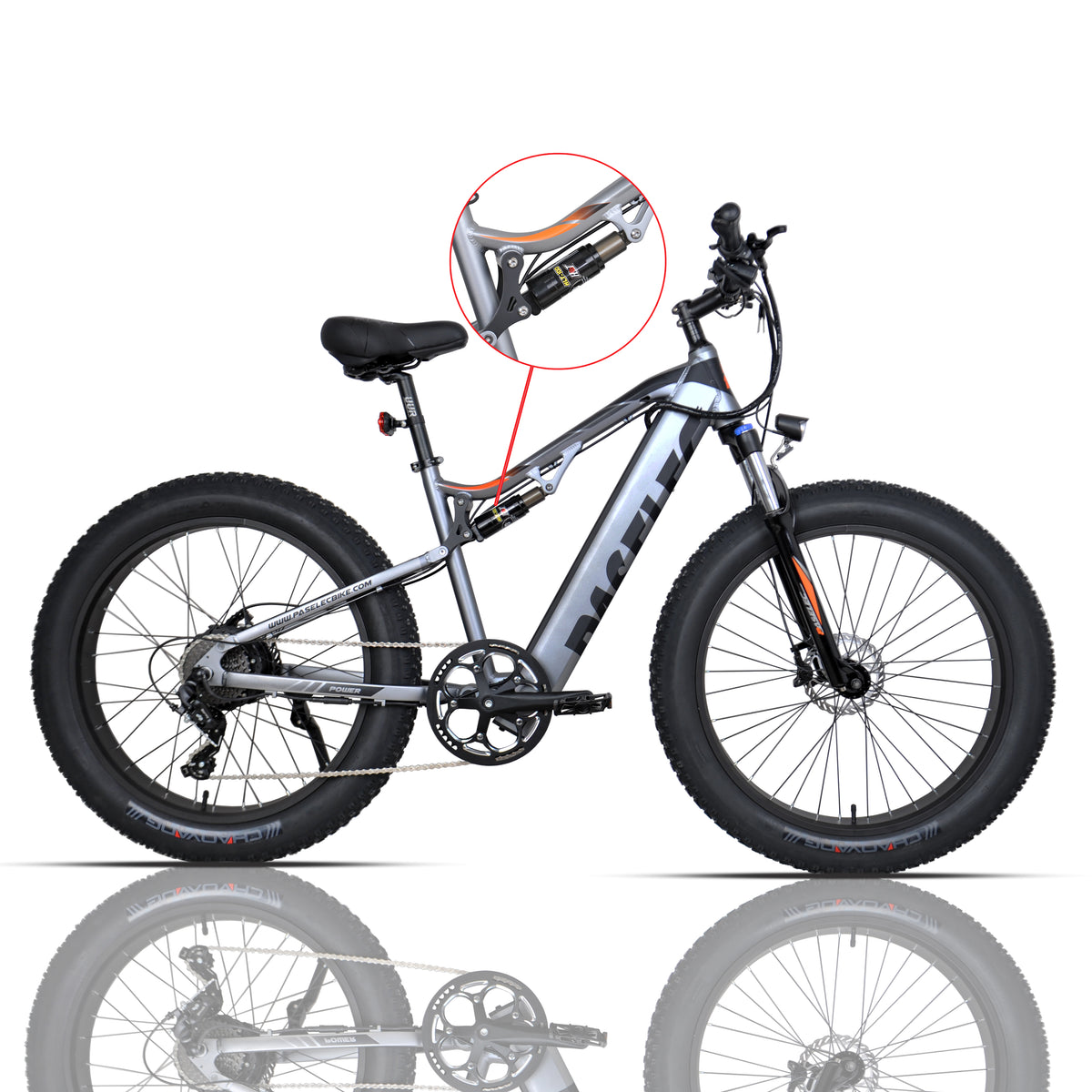 Producto destacado: Bicicleta eléctrica de montaña PASELEC GS9 Plus con neumáticos anchos, motor de 48V y 750W