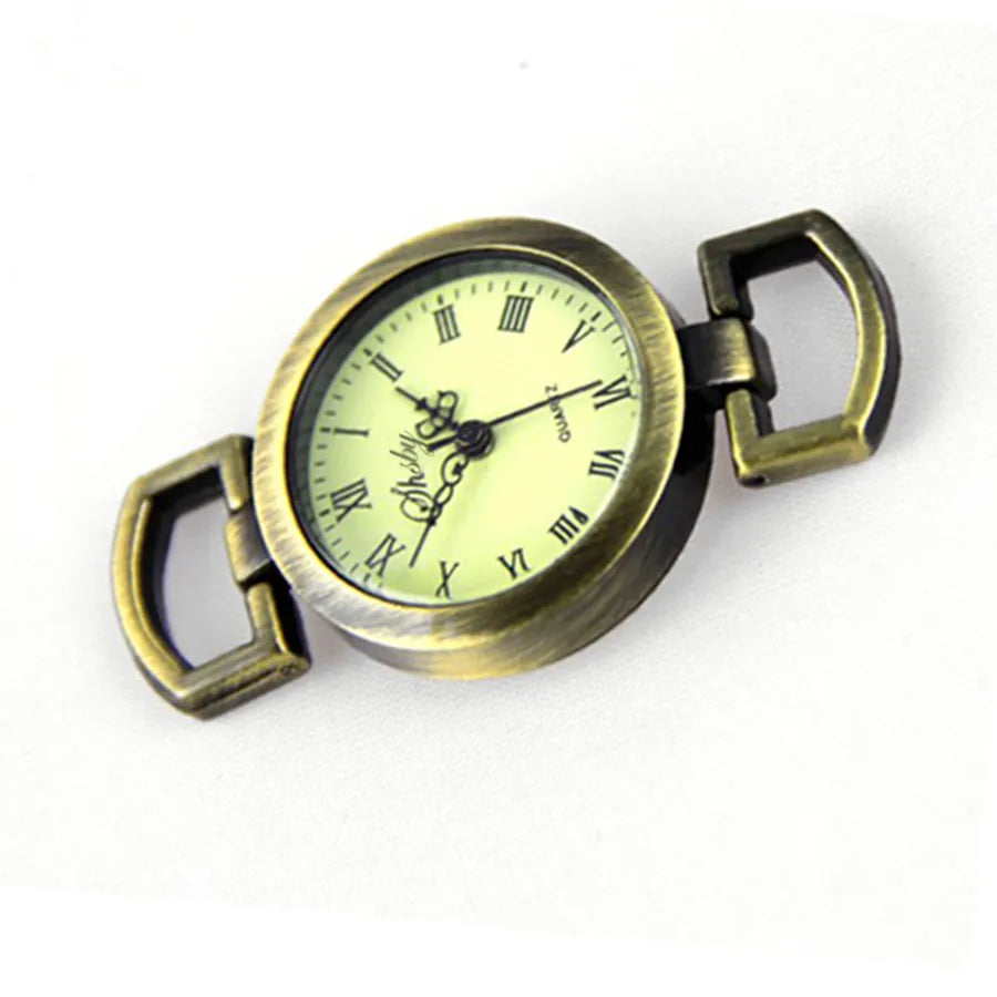 Esfera de reloj de bronce antiguo con números romanos para manualidades, núcleo de reloj de mesa, accesorios de reloj, venta al por mayor