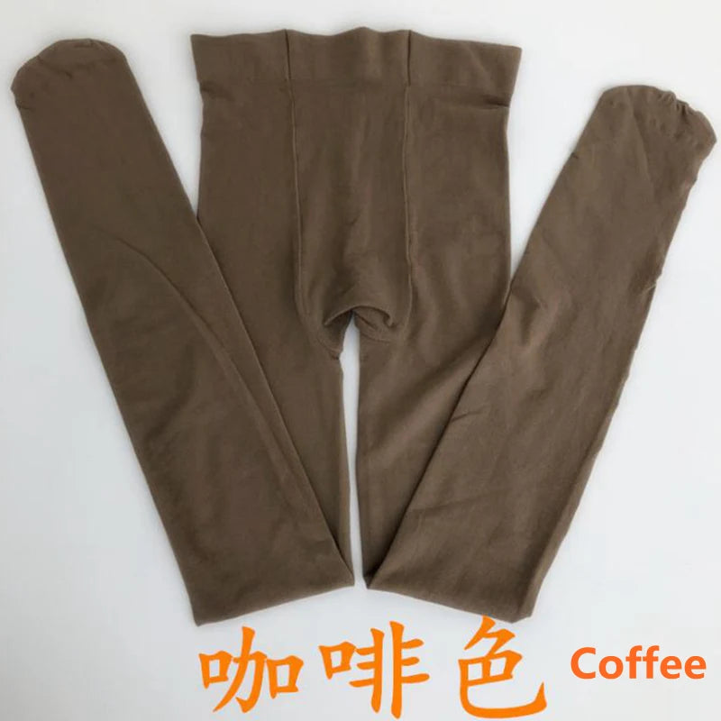 Women 80D Velvet Multi Colored Girls Stockings Anti-Hook Footless Tights Stocking Dance Pantyhose Female Winter