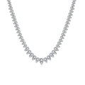 Collar con colgante redondo de moissanita y plata de ley 925 Ruizuan