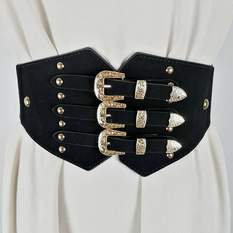 Cinturón corsé elástico de talla grande, cinturones anchos para mujer, fajín elástico de cintura, banda ancha para vestido, estilo vintage