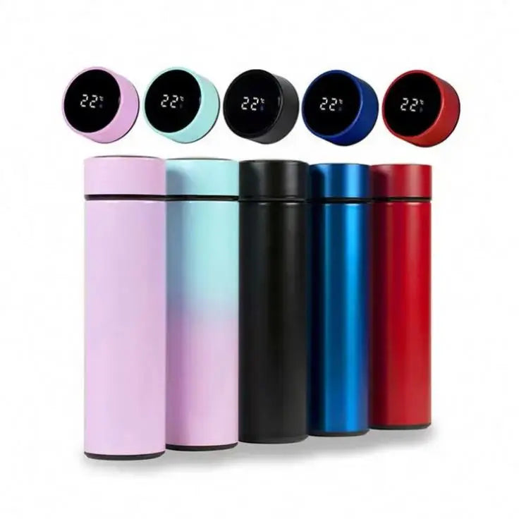 Temperature Display Thermos Stainless Steel Intelligent Water Bottle 500ml Smart Digital Thermos