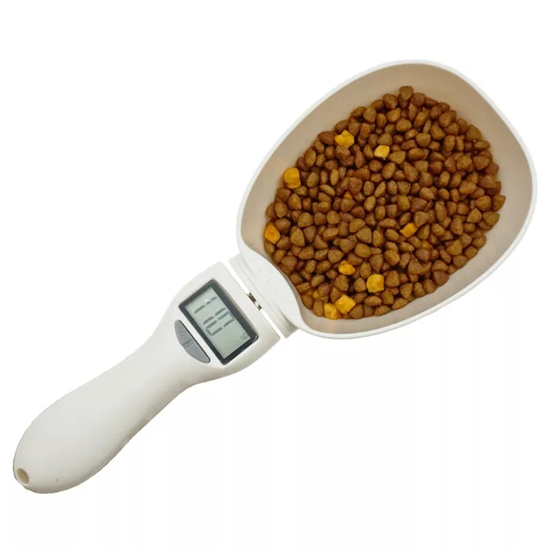Cuchara báscula electrónica para comida de mascotas, herramienta de medición para alimentación de perros y gatos, cuchara medidora, báscula de cocina con pantalla digital, 250 ml