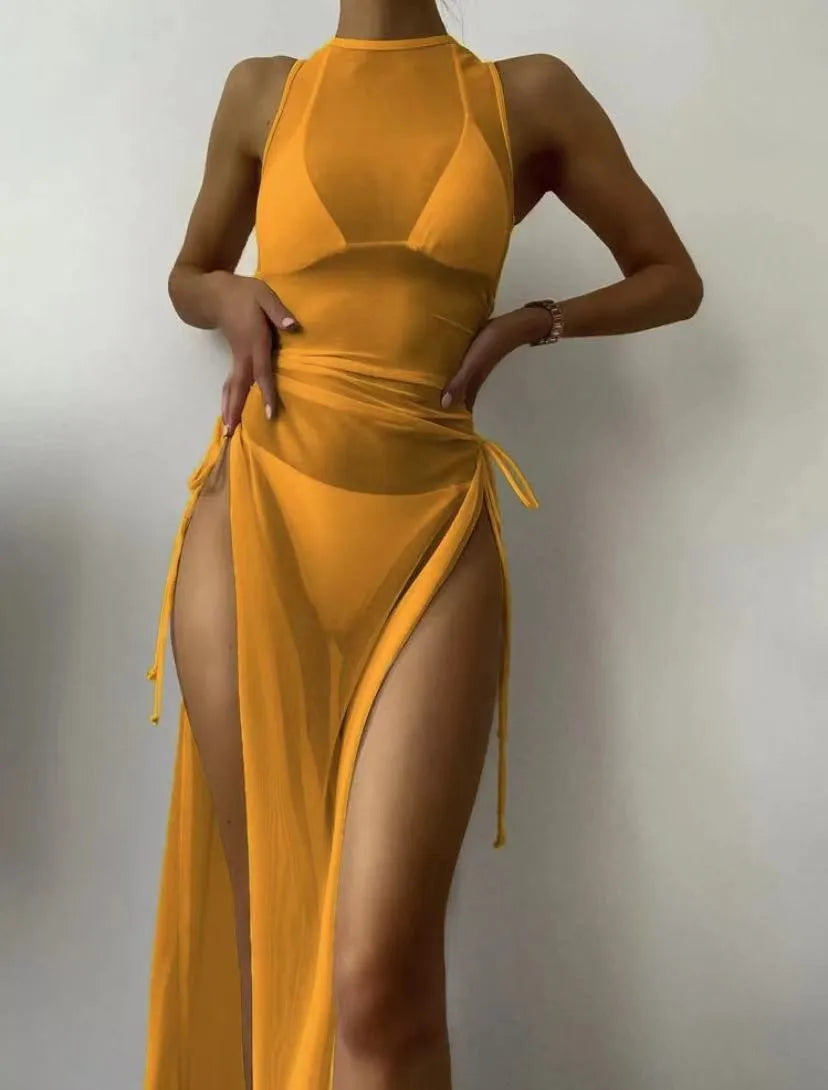 Three Piece Swimsuit for Women With Cover Ups Swim Suit Bikini Swimsuit Cover Up Swimwear Beach Cover Ups for Women