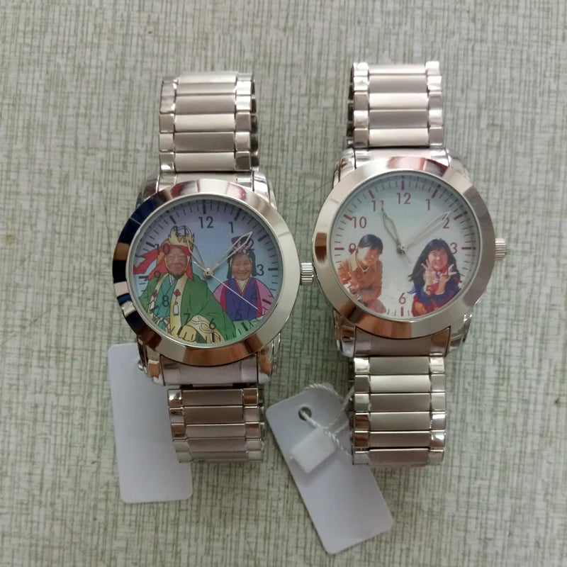 CL054 Custom Photo Watch Couples DIY Watches for Men Women Lovers Put Your Own Image Personalized Birthday Gift Watch