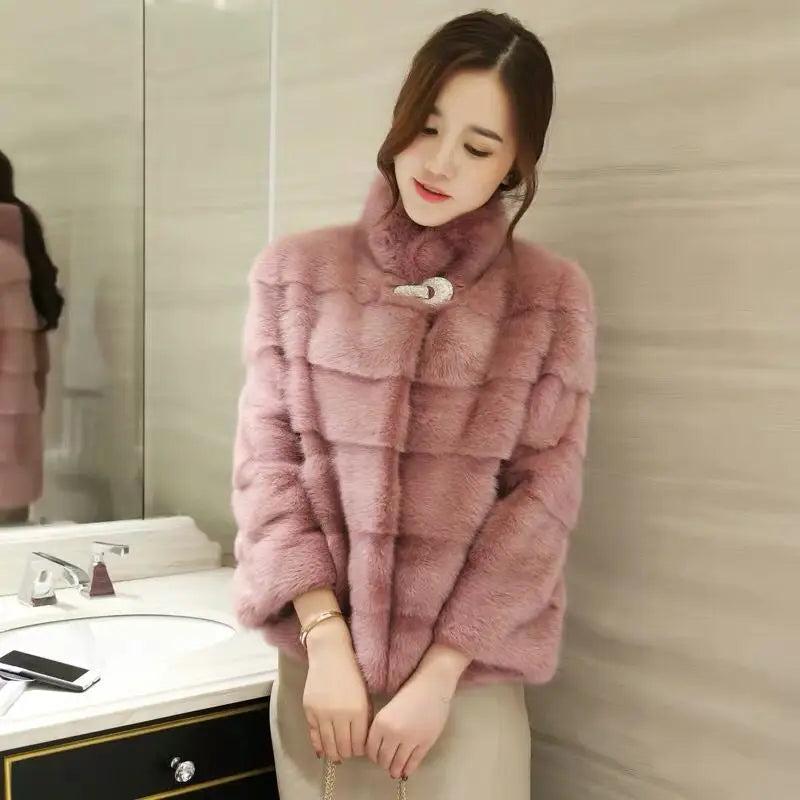 Genuine Mink Fur Coat for Women, 100% Natural, Luxury, Real Mink Fur, Ladies Jackets, Oversize, Winter, New Arrival, 2021