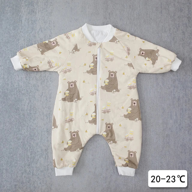 Baby Sleeping Bag Carriage Sack for Newborn Baby Animal Pattern Children Bed Play Split Leg Winter Anti Tipi Sleepsacks Warm