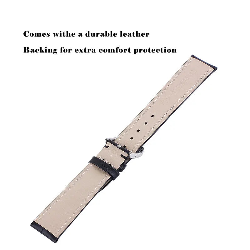 Correa de reloj UTHAI Z20 con patrón de cocodrilo, 14 mm, 16 mm, 18 mm, 20 mm, 22 mm, 24 mm, con hebilla de metal plateado, correa para reloj de mujer y hombre