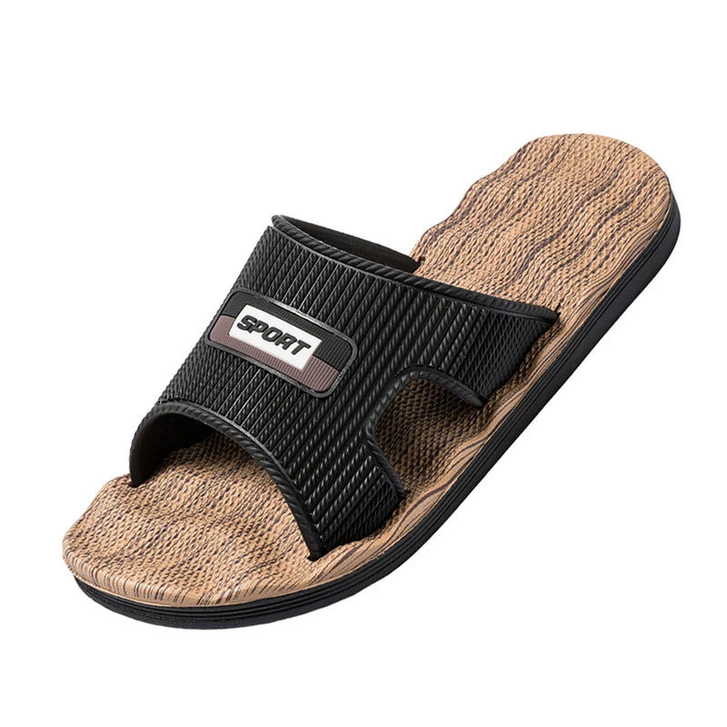 Zapatillas de casa de verano para hombre, sandalias suaves de interior, calzado de hogar para mujer, pantuflas para baño, habitación, dormitorio e invitados, talla grande 48 49