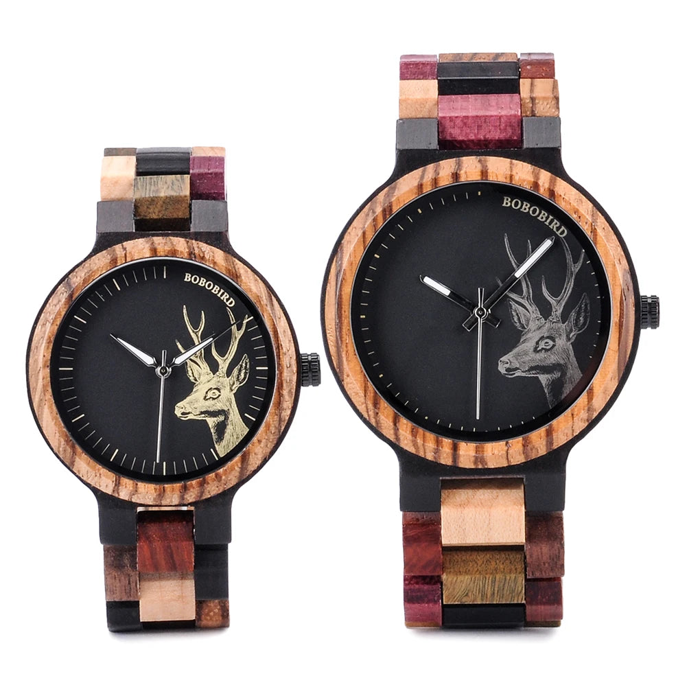 Reloj para mujer BOBO BIRD de madera para parejas, hombres y mujeres, regalo especial de aniversario, cumpleaños o San Valentín, reloj de pulsera personalizado, dropshipping