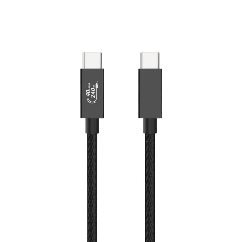 1M USB 4.0 Type-C Cable PD 240W Thunderbolt 5 for Fast Charging