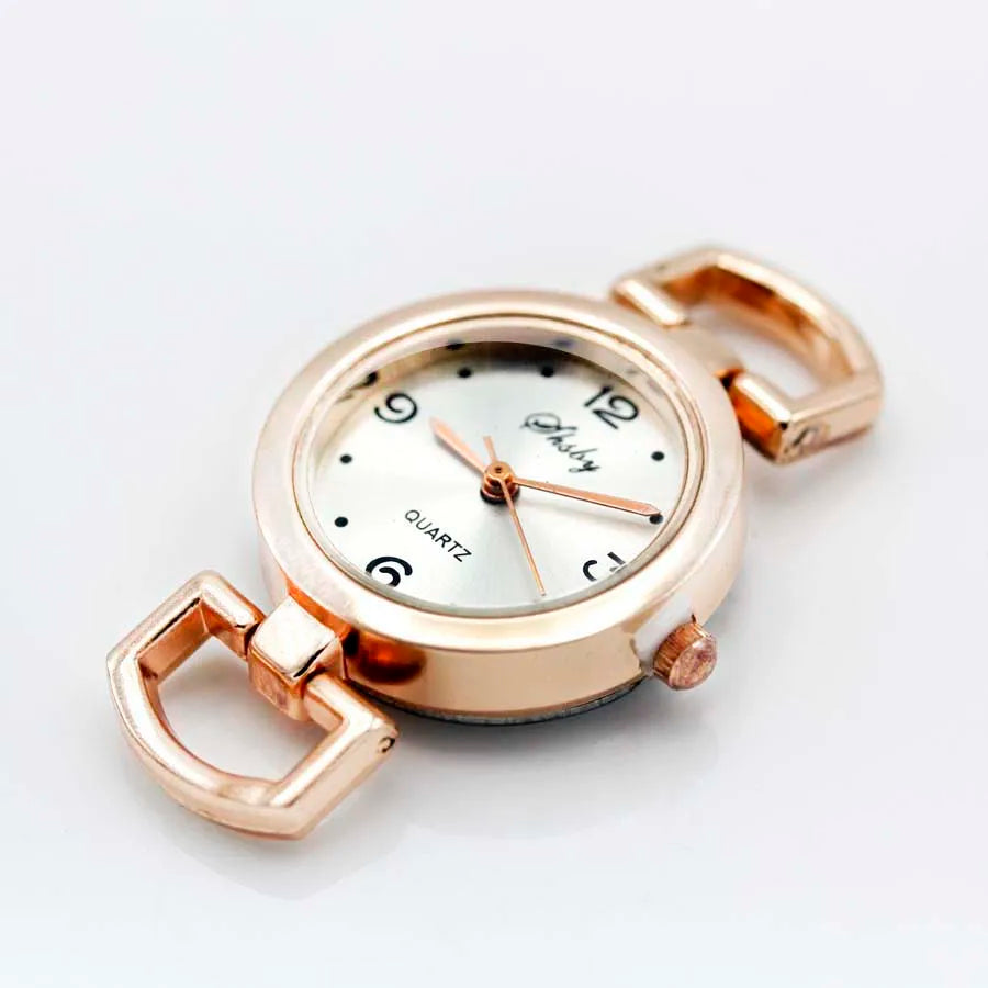 Shsby Diy Personality Rose Gold Watch Header Roman Numerals Circle Watch Table Core Watchband Watch Accessories