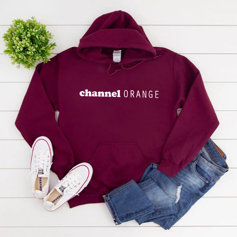 Bluza z kapturem inspirowana Channel Orange, grafika Franka Oceana, bluza z kapturem Channel Orange, bluzy Blond, bluza z kapturem w stylu vintage, bluzy streetwearowe