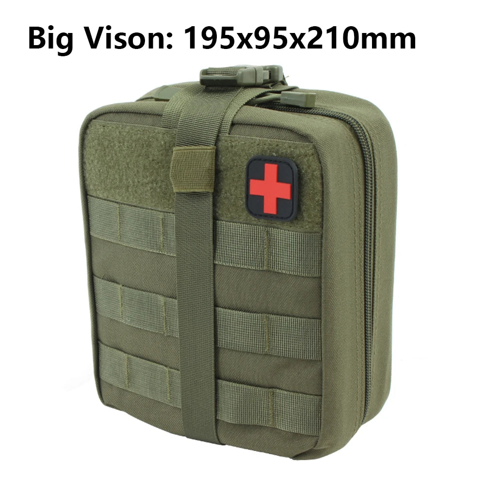 Bolsa de primeros auxilios TACTIFANS, parche, sistema Molle, gancho y bucle, kit médico táctico anfibio, EMT, emergencia, EDC, botiquín de supervivencia IFAK de desprendimiento rápido