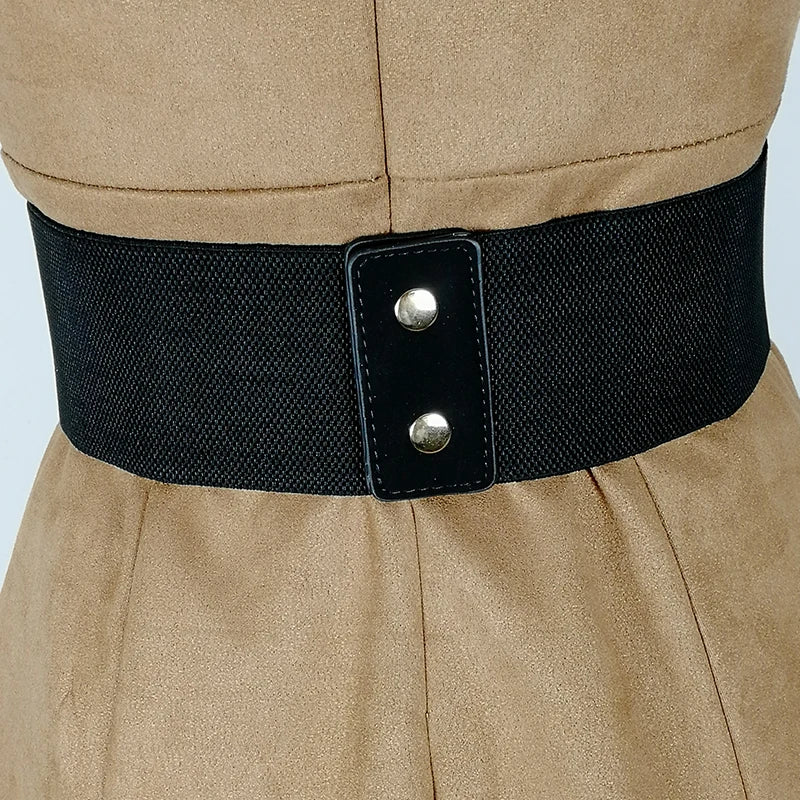 Cinturón corsé elástico de talla grande, cinturones anchos para mujer, fajín elástico de cintura, banda ancha para vestido, estilo vintage