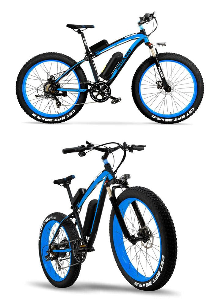 Envío gratuito al Reino Unido: Bicicleta eléctrica plegable de 26 pulgadas, neumático grueso, 27 velocidades, para playa, nieve y montaña, 48V 16Ah, 1000W / 1500W Ebike