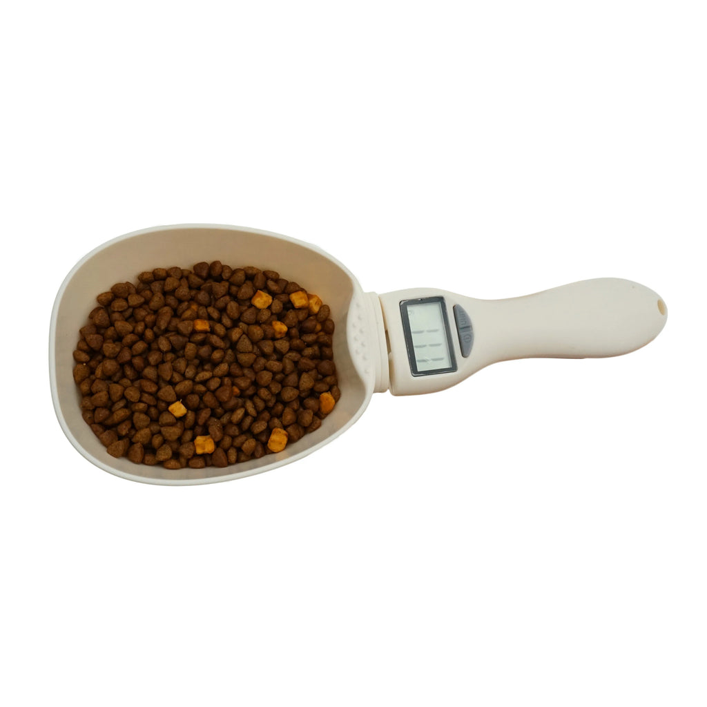 Cuchara báscula electrónica para comida de mascotas, herramienta de medición para alimentación de perros y gatos, cuchara medidora, báscula de cocina con pantalla digital, 250 ml