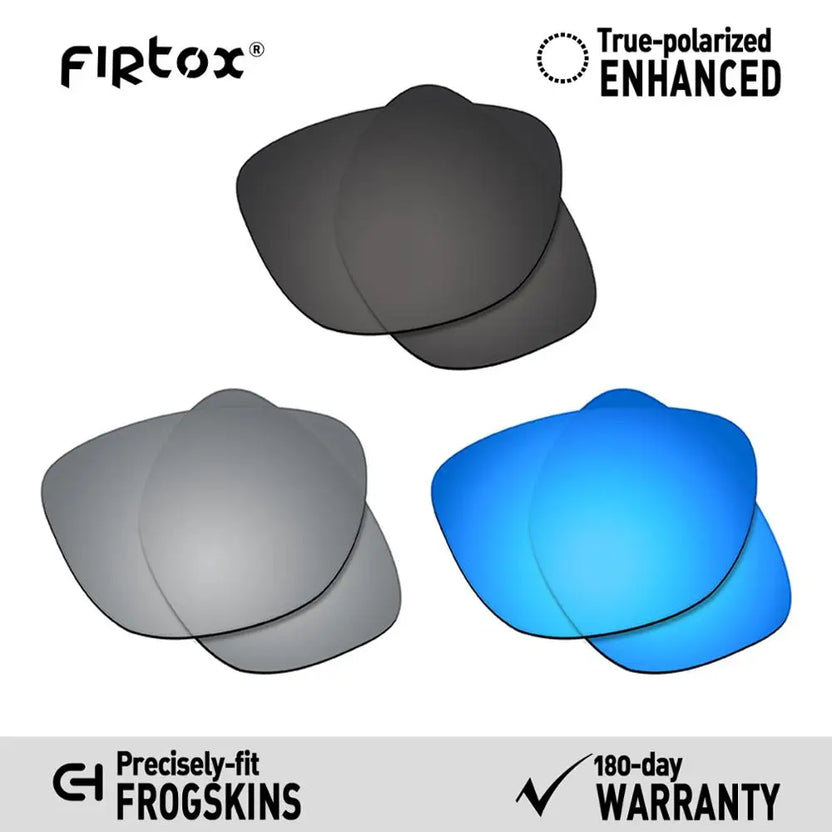 Firtox True UV400-polariserade ersättningslinser för Oakley Frogskins OO9013 solglasögon (endast kompatibla linser) - flera färger