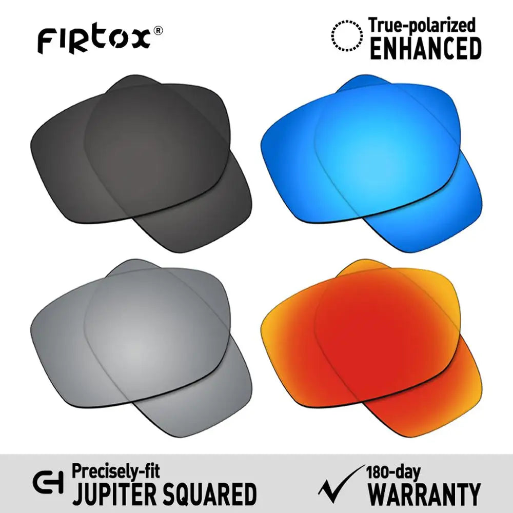 Wymienne soczewki polaryzacyjne Firtox True UV400 do okularów przeciwsłonecznych Oakley Jupiter Squared OO9135 (tylko kompatybilne soczewki) - Wiele opcji