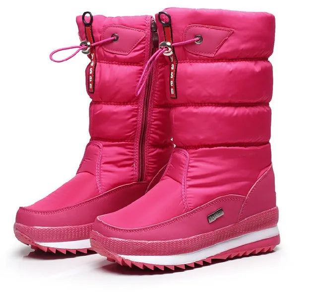 Women Snow Boots Winter Female Boots Thick Plush Waterproof Non-Slip Thigh High Boots Fashion Warm Fur Woman Winter Shoes 2023